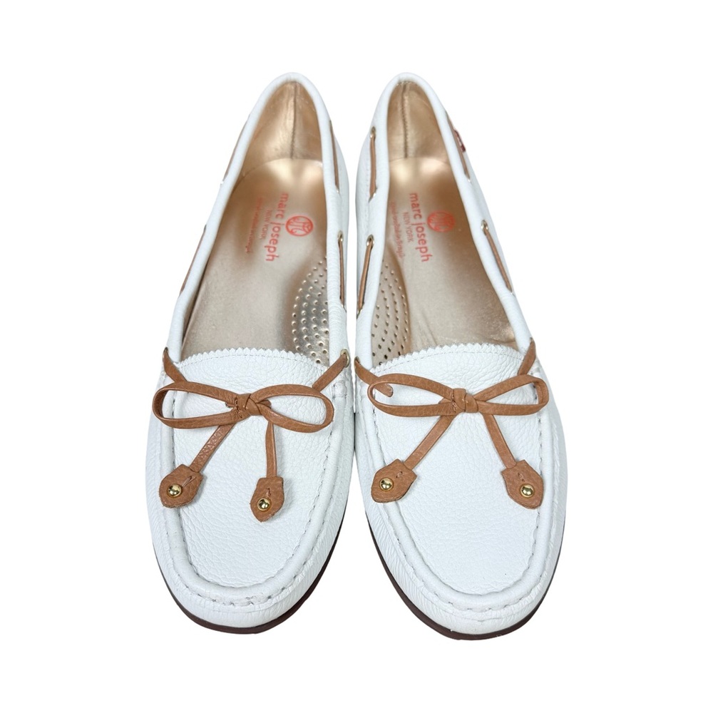 Marc Joseph Cypress Hill Golf Shoes Moccasin Leather White Women’s EUC - Picture 2 of 10
